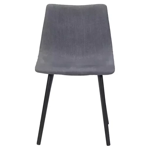 Gray Scooped Daniel Dining Chairs, Set of 2