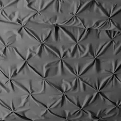 Gray Soft Pinched 3-pc. King Duvet Cover Set