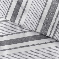 Gray Soft Striped 3-Pc. Twin Duvet Cover Set