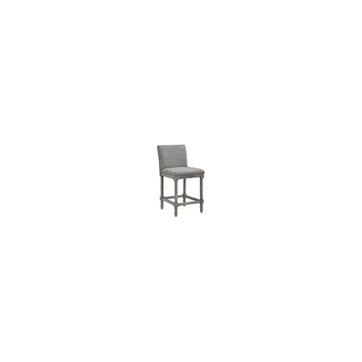 Gray Spindle Legs Counter Stool