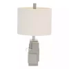 Gray Stacked Blocks Table Lamp