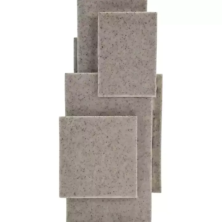 Gray Stacked Blocks Table Lamp