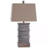 Gray Stacked Plates Table Lamp