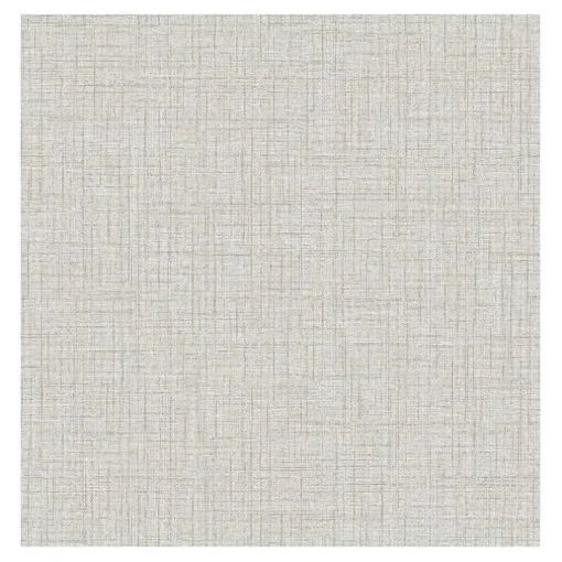 Gray Textured Faux Fabric Peel & Stick Wallpaper