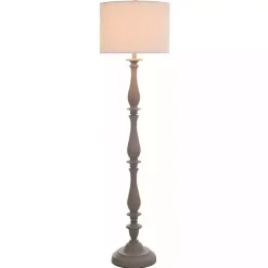 Gray Traditional Spindle Floor Lamp