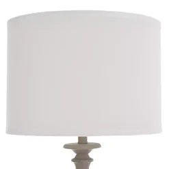 Gray Traditional Spindle Floor Lamp