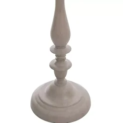 Gray Traditional Spindle Floor Lamp