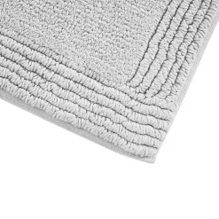Gray Tufted Reversible Bath Runner