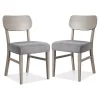 Gray Upholstered Porter Dining Chairs, Set of 2