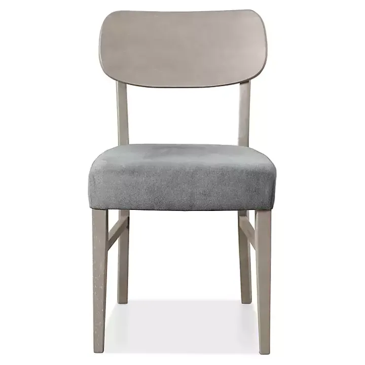 Gray Upholstered Porter Dining Chairs, Set of 2