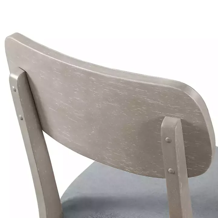 Gray Upholstered Porter Dining Chairs, Set of 2