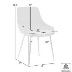 Gray Velvet Heidi Dining Chair