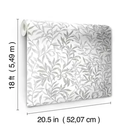 Gray Vines Peel & Stick Wallpaper