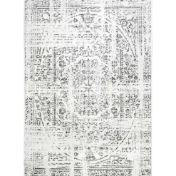 Gray Vintage Distressed Area Rug, 12x18