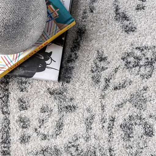 Gray Vintage Distressed Area Rug, 12x18