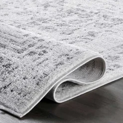 Gray Vintage Distressed Area Rug, 12x18