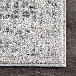 Gray Vintage Distressed Area Rug, 12x18