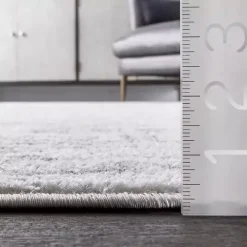 Gray Vintage Distressed Area Rug, 12x18