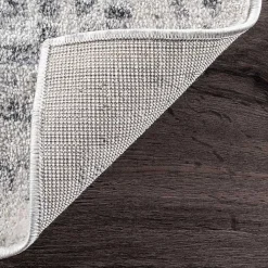 Gray Vintage Distressed Area Rug, 12x18