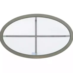 Gray Wood & Glass Top 3-pc. Table Set