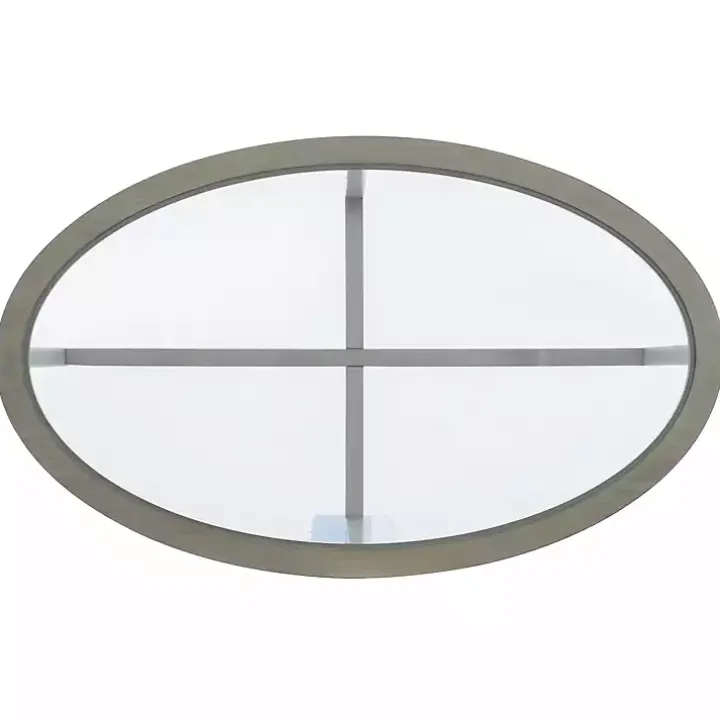 Gray Wood & Glass Top 3-pc. Table Set