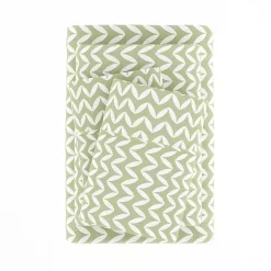 Green and White Chevron 3-pc. Twin Sheet Set