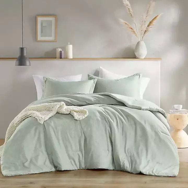 Green Chambray 3-pc. King Comforter Set