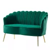 Green Donata Velvet Tufted Loveseat