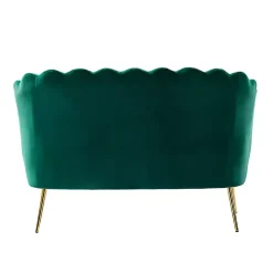 Green Donata Velvet Tufted Loveseat