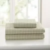 Green Gingham 3-pc. Full Sheet Set