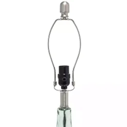 Green Glass Ripple Table Lamp
