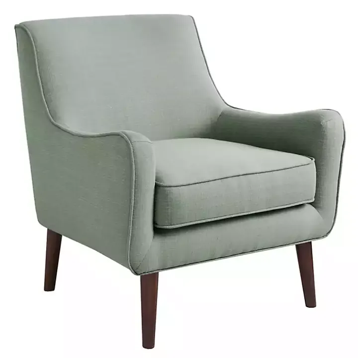 Green Mid-Century Modern Accent Chair