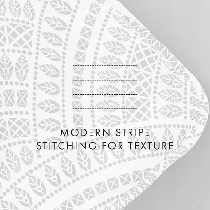 Green Scalloped Reversible 3-pc. King Quilt Set