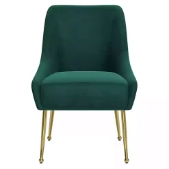 Green Velvet Gold Maxine Dining Chair