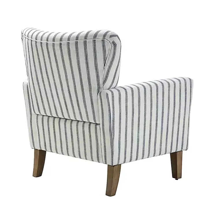 Gustaf Navy Striped Armchair