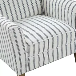 Gustaf Navy Striped Armchair
