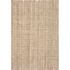 Hand Woven Looped Natural Jute Area Rug, 9x13