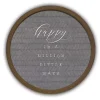 Happy in a Million Ways Round Brown Framed Plaque