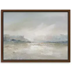Hazy Horizon Framed Canvas Art Print