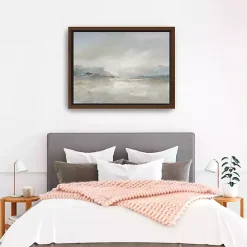 Hazy Horizon Framed Canvas Art Print