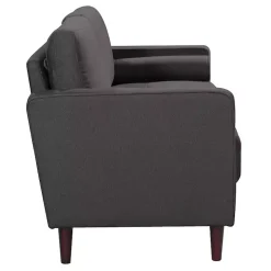 Heather Gray Chelsea Modern Loveseat