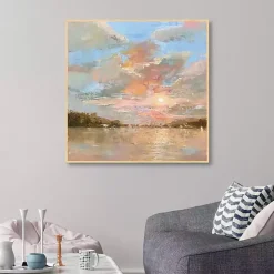 Heavenly Glow Framed Canvas Art Print