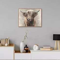 Highland Portrait Framed Canvas Art Print