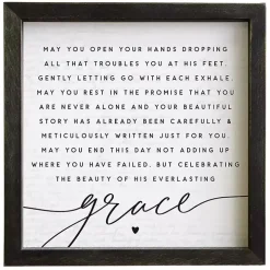 His Everlasting Grace Wall Plaque
