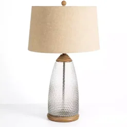 Hobnail Glass Table Lamp