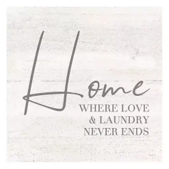 Home Love and Laundry Canvas Art Print