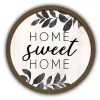 Home Sweet Home Brown Framed Wall Plaque