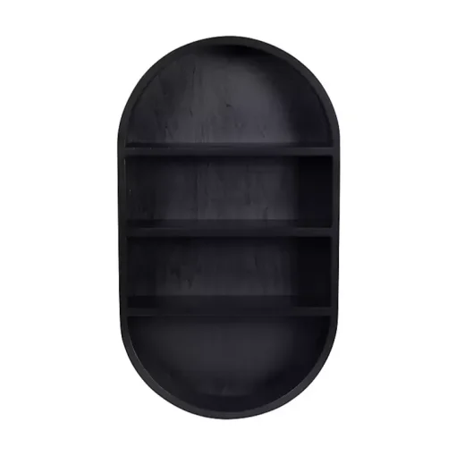 Hutton Black Capsule Wall Shelf