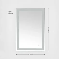 Hyatt LED Rectangular Wall Mirror