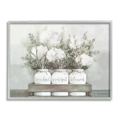 Hydrangea Bouquets Framed Wood Wall Plaque